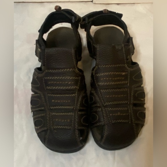 wrangler Other - Men’s Wrangler Brown Fisherman’s Sandals with adjustable heel & ankle straps 8